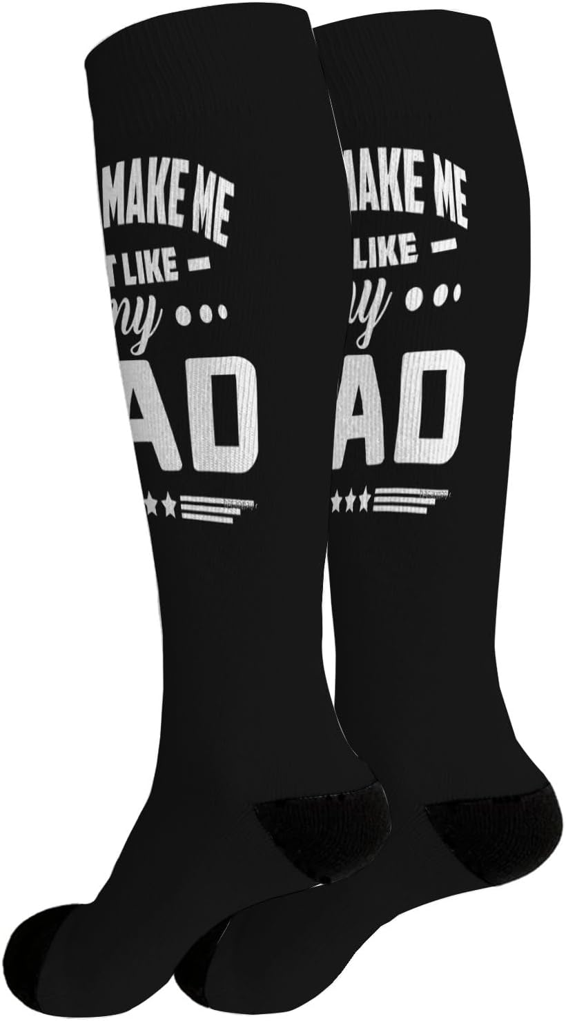 Dont Make Me Act Like My Dads High Knee Socks for Youth