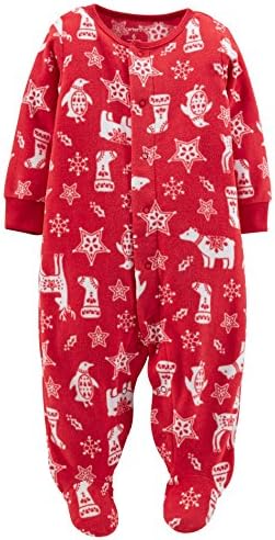 Carters Christmas Sleep N Play Footie - 3 Months