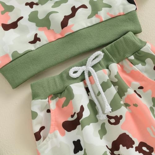 Camo Toddler Girls Fall Outfit Set
