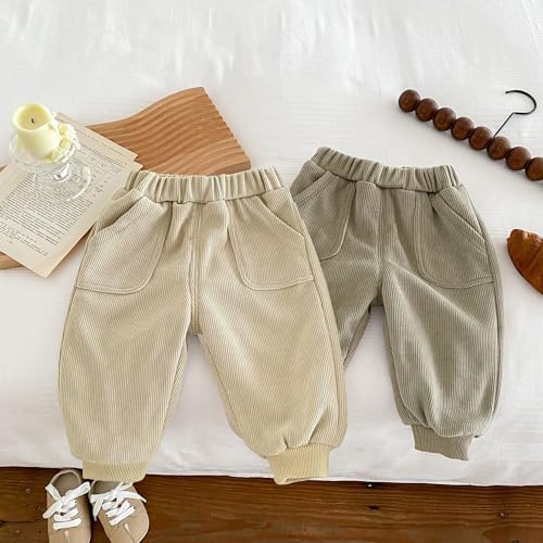 Cozy Thick Bonla Fille Pants for Kids Soft Warm Stylish