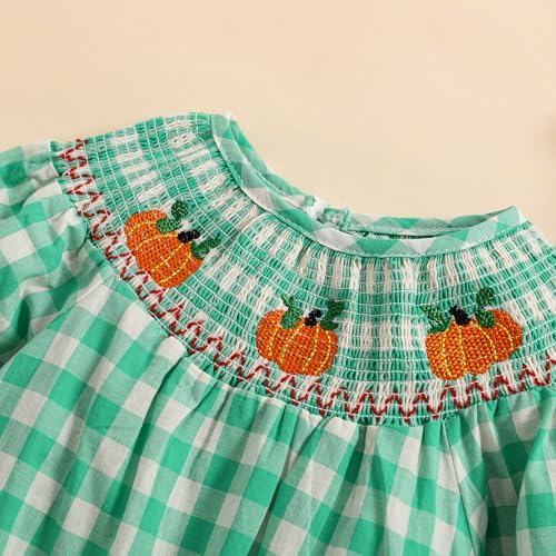 Baby Girl Festival Plaid Onesie pumpkin turkey holiday