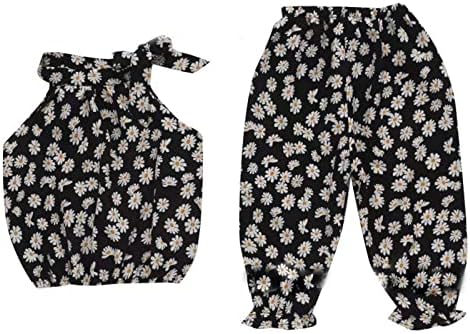 AMIMOJY Toddler Girl Floral Print Suit Set