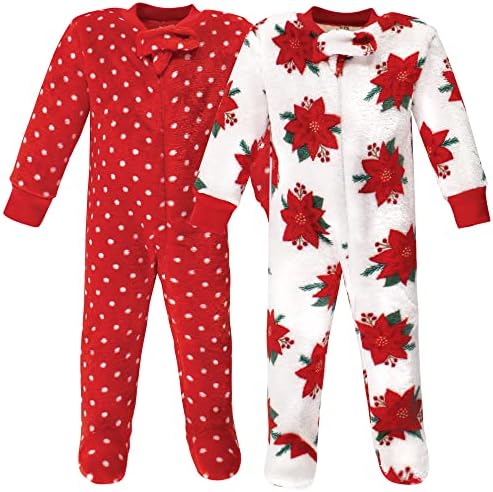 Hudson Baby Girls Plush Sleep and Play Set