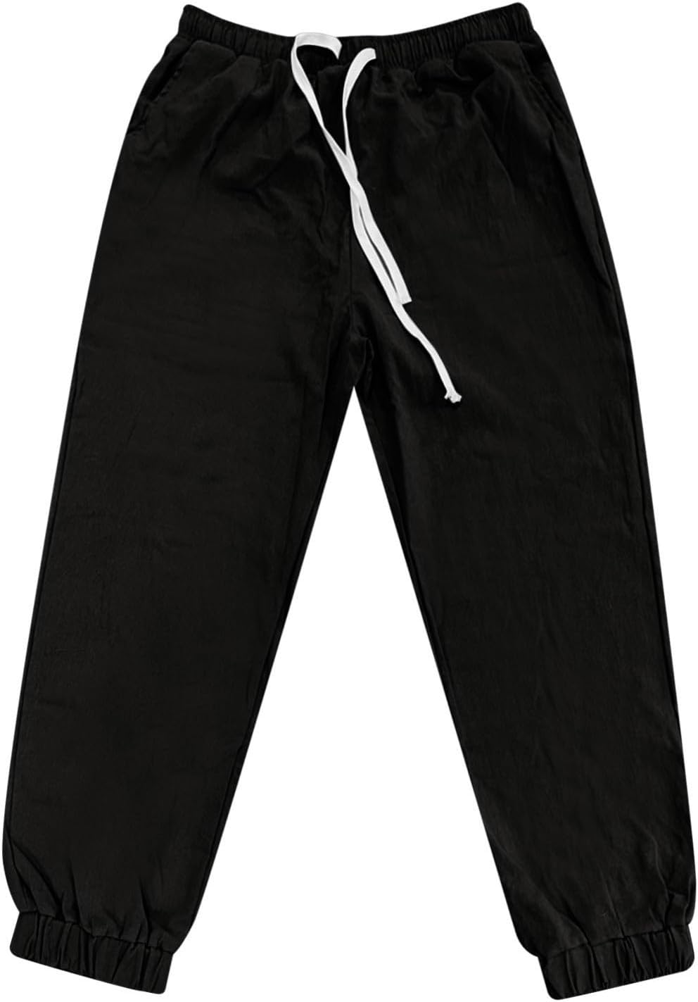 Premium Cotton Linen Ankle Pants