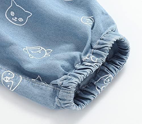 Cute Cartoon Animal Print Elastic Waist Pants for Toddler Boys Girls