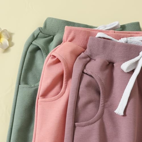 SHUING 3-Piece Casual Joggers for Toddlers