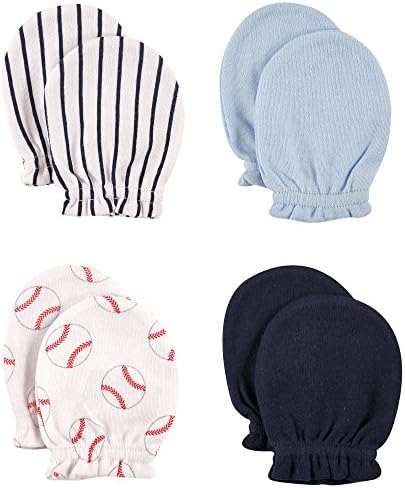 Luvable Friends Unisex Baby Cotton Scratch Mittens - Soft Comfortable