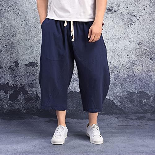 Mens Wide Leg Trousers with Pockets