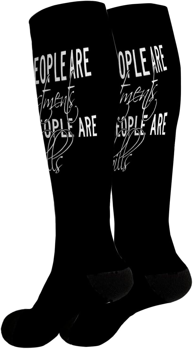 Funny Sarcastic Saying Long Distance Snug Socks for Men Women