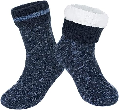 Warm Fuzzy Mens Winter Slipper Socks