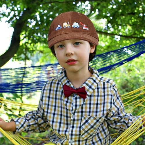 Excavator Car Embroidered Baseball Cap for Kids