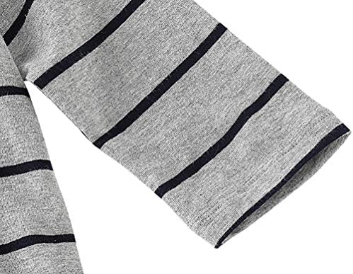 COLOOM Newborn Sleep Gown with Cap - Grey Striped 0-6Months
