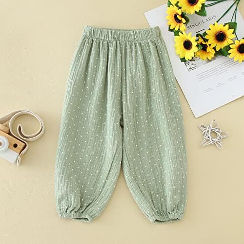 Long-Fitting polka-dot Cotton Pants