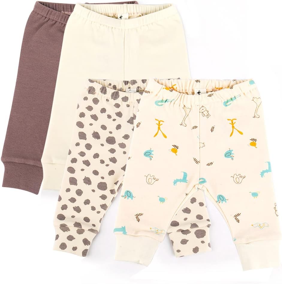 Eco-Friendly Organic Cotton Baby Jogger Pants for Newborns Toddler