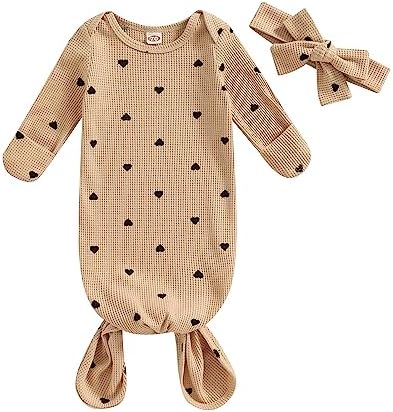 Knotted Gown Night Sack for Baby Girls