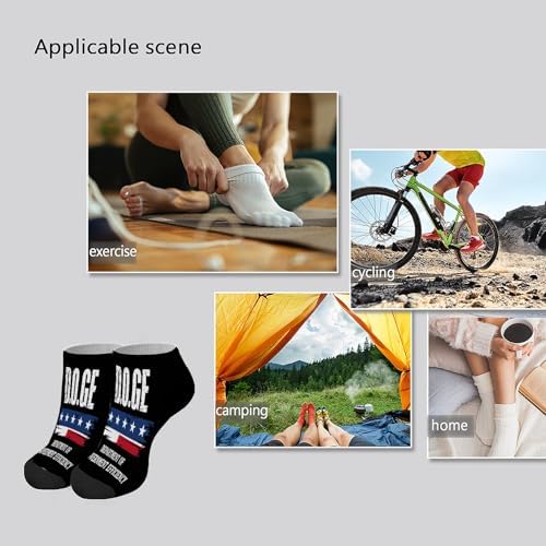DOGE Department No Show Socks for Men - Stylish Ankle Socks