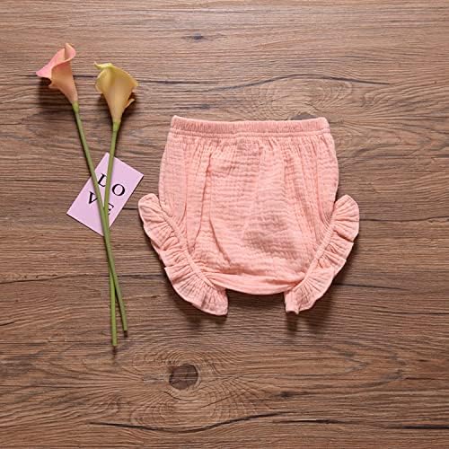 EISHOW Elastic Waist Ruffle Elastic 3PC Baby Shorts