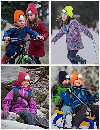 Melasa LED Ground illuminate Beanie for Kids Warm Lit Fun