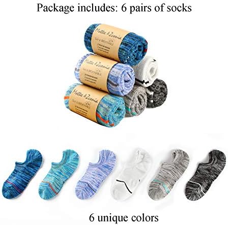 MotteeZconia No-Slide No-See Socks for Men ML 6 Pairs