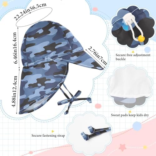Camouflage Baby Boys Hat Lightweight and Stylish UV Protection Bucket for Summer