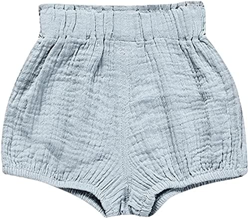 3PC Soft Cotton Linens Mix Harem Shorts for Babies