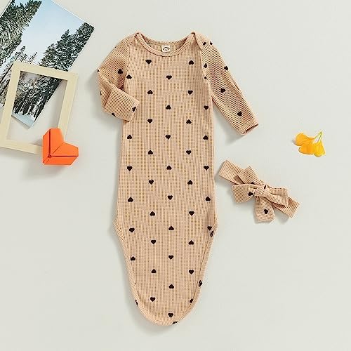 Knotted Gown Night Sack for Baby Girls
