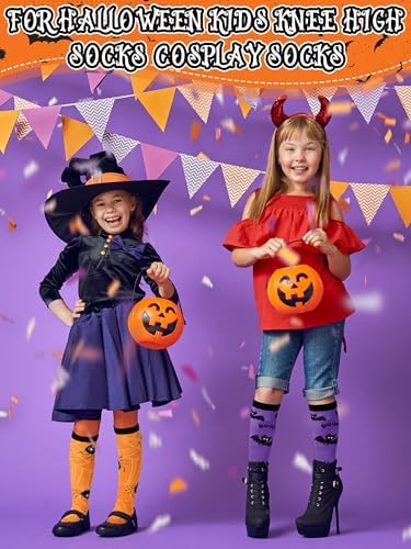 6 Pairs Halloween Socks for Kids Spooky Fun Corner