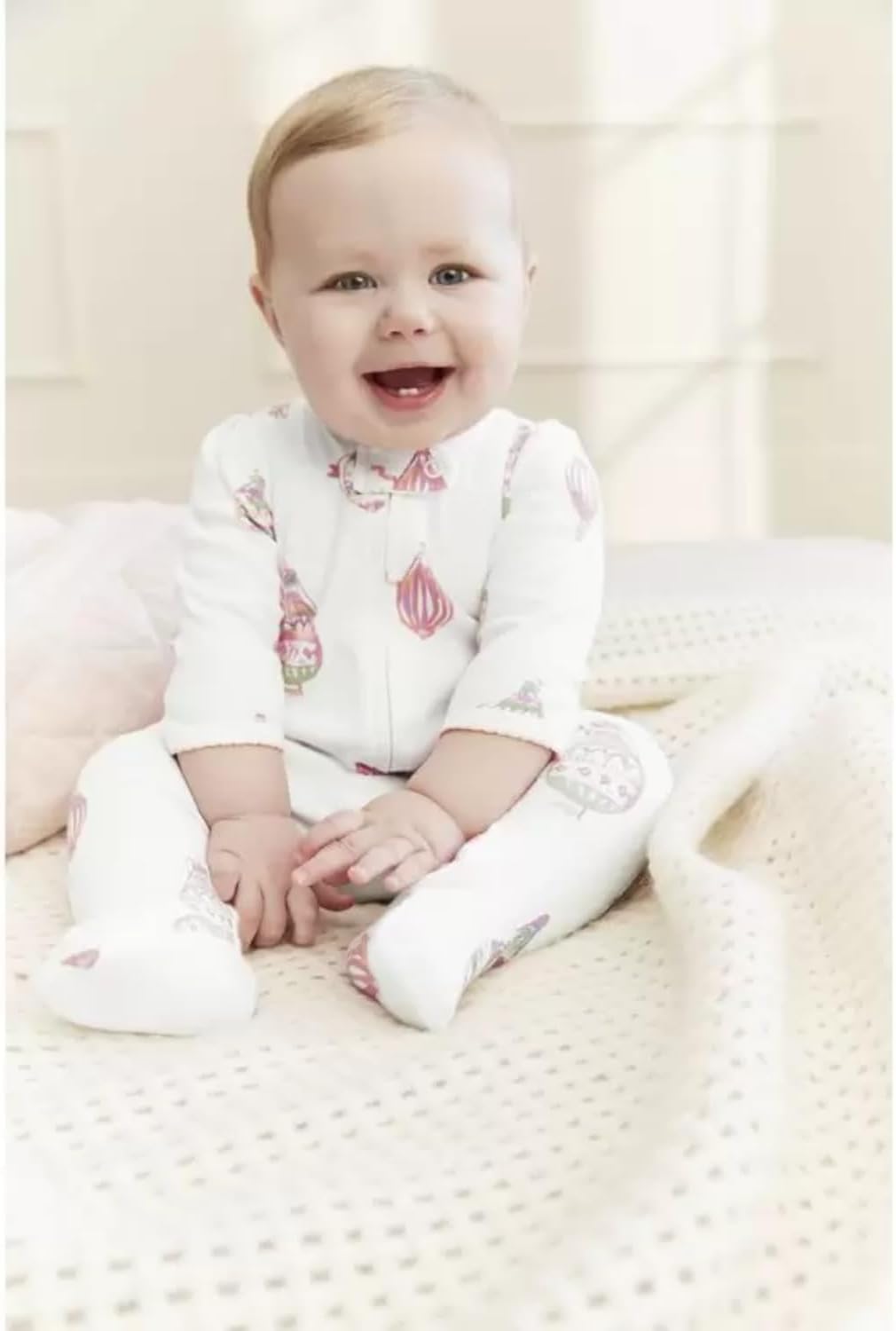 Carters Girls 1-Piece Snug Fit Footie Sleeper PJs