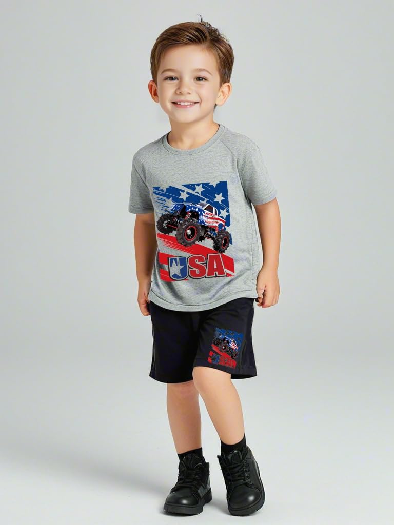 Patriotic 4th of July Boys Outfit Set