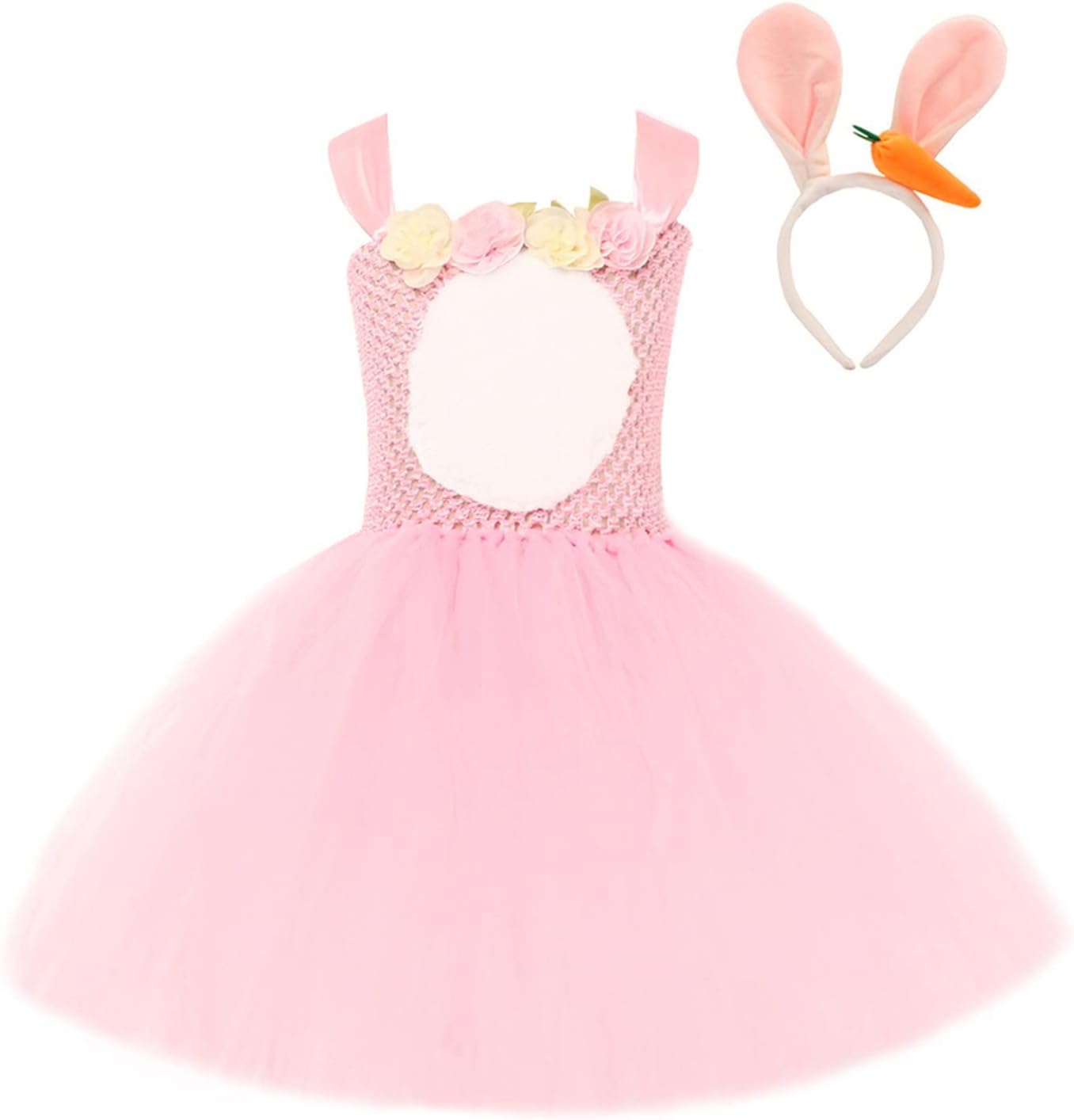 Easter Baby Girl Romper with Bunny and Egg Print