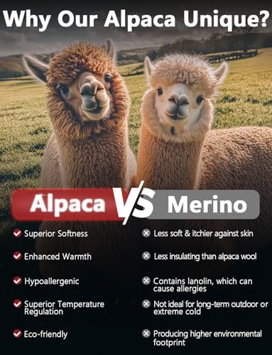 Alpaca Wool Thermal Socks for Hunting