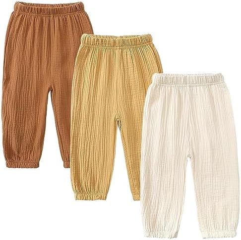 Elastic Basic Harem Trousers for Kids