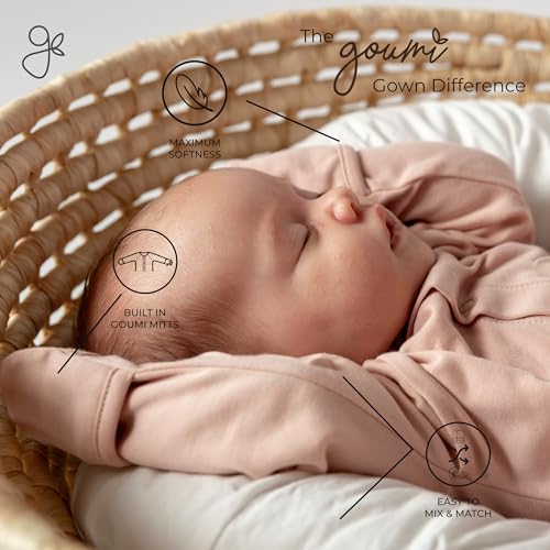 Goumikids Viscose Made from Bamboo Organic Cotton Convertible Baby Gown Nightie