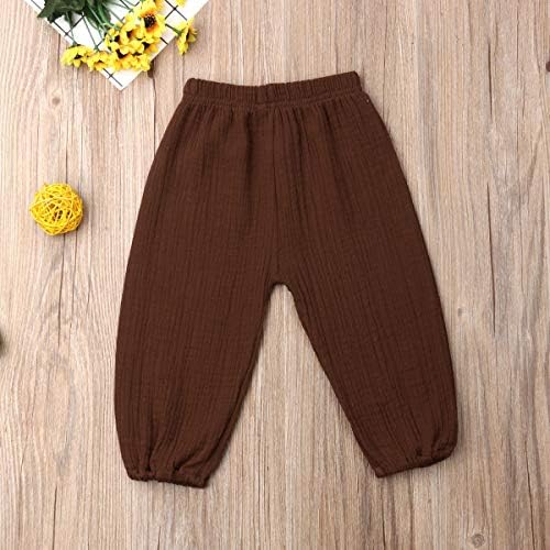 Comfortable Cotton Linen Joggers for Toddlers