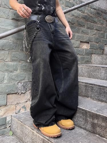 Stylish Wide Leg Skater Denim Jeans Baggy for Maximum Comfort