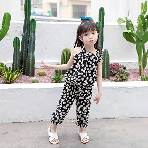 AMIMOJY Toddler Girl Floral Print Suit Set