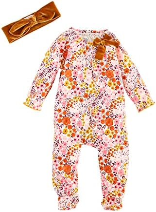 Mud Pie Baby Girl Sleepers Luxurious Two-Piece Set