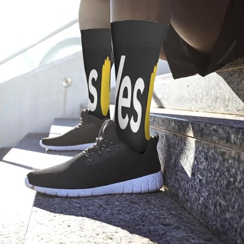 F Yes High Knee Socks Liner for Men Kawaii Comfy