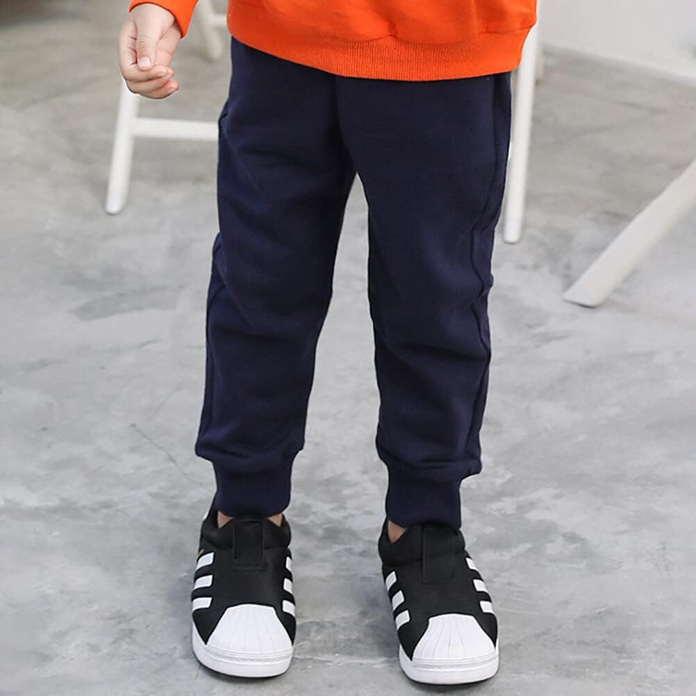 RUKOSU Toddler Cotton Jogger Pants for Kids