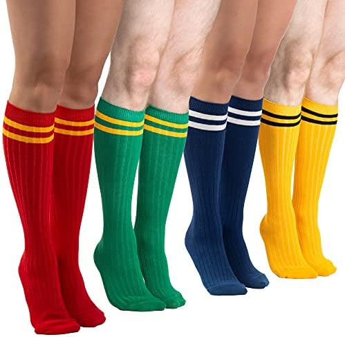 Supportive Cotton Knee Socks for Men Women