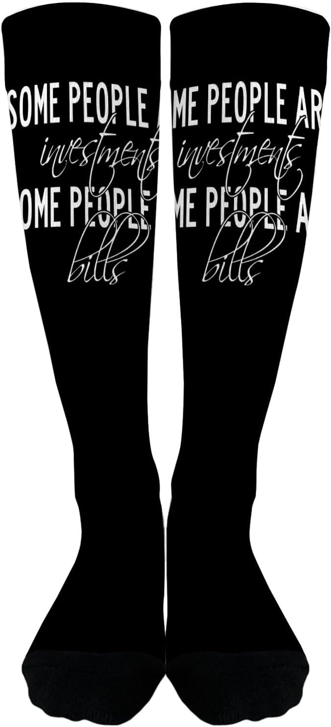 Funny Sarcastic Saying Long Distance Snug Socks for Men Women