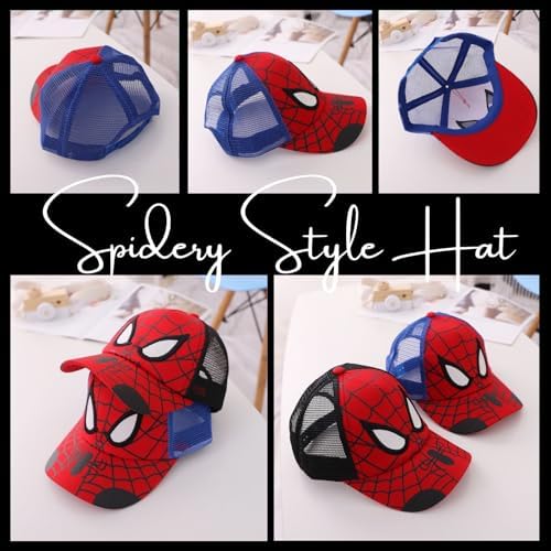 Unisex Kids Spidey Style Adjustable Baseball Cap for Boys and Girls