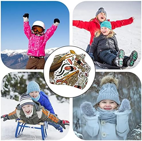 DEHUAL Multi-functional Winter Beanie for Kids 7-12