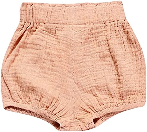 3PC Soft Cotton Linens Mix Harem Shorts for Babies