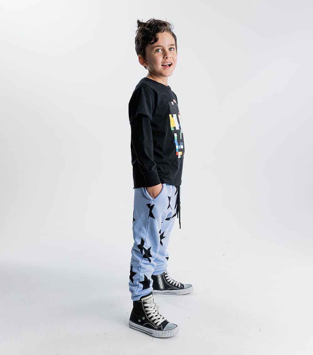 NUNUNU Baggy Pants 100 Cotton Harem Sweatpants for Kids and Babies