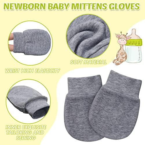 12 Pair Newborn Gloves for Boys Girls 0-6_months