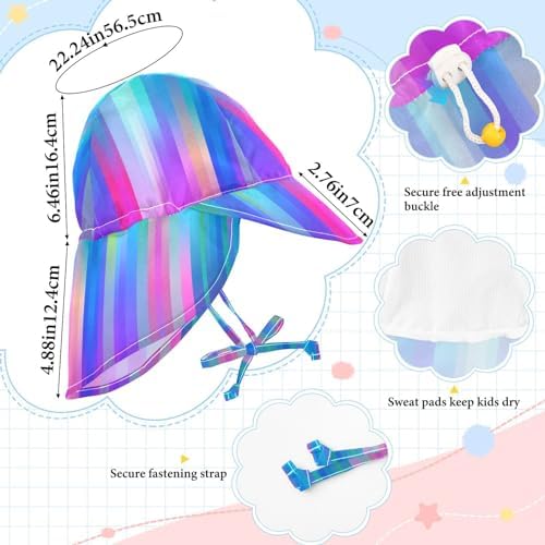 baby girl boy sun hat 2-4t bright highlights glinting