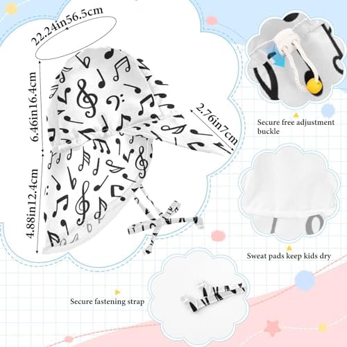 Adjustable Toddler Sun Hat for Kids 2-4