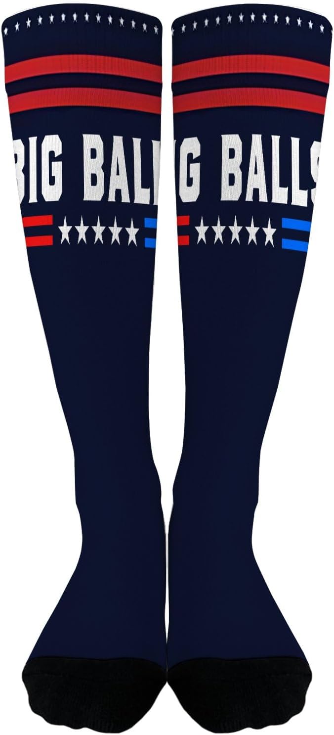 Funny Socks for Women I Voted for Big Ball Political Slogans