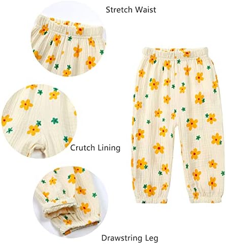 GFQLONG Toddler Girls 3-Piece Harem Pants